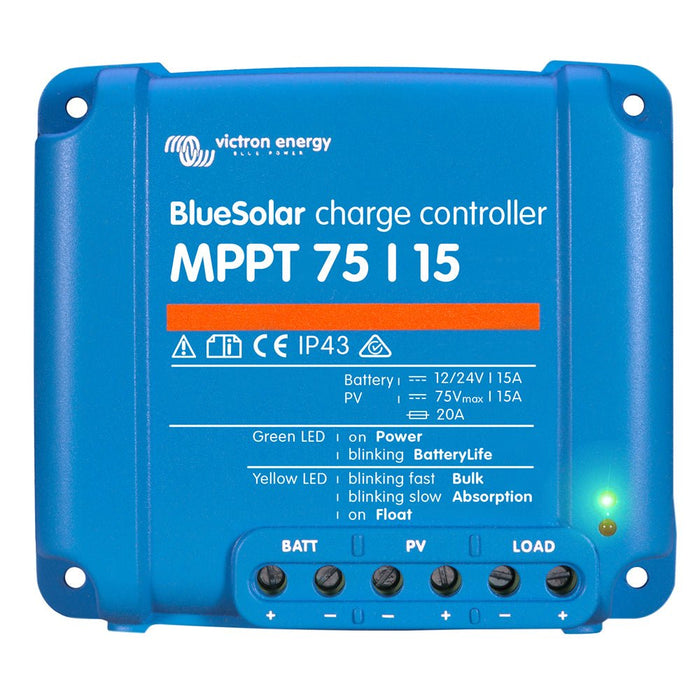 Victron BlueSolar MPPT Charge Controller - 75V - 15AMP - UL Approved - Off Grid Stores