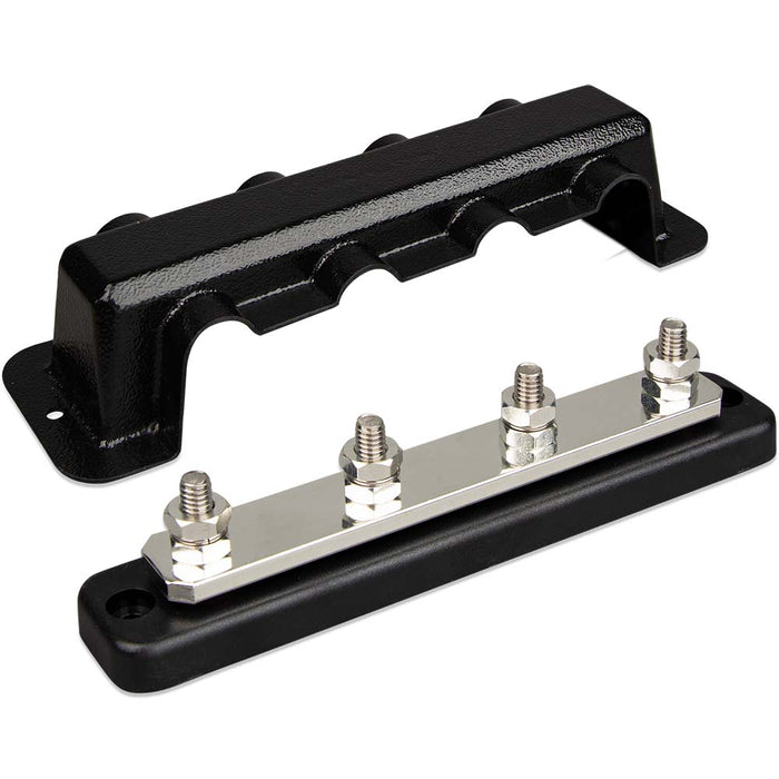 Victron Busbar 250A 4P &amp; Cover 4X 5/16" Terminals - Off Grid Stores