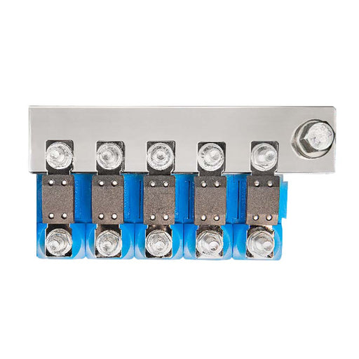 Victron Busbar to Connect 5 Mega Fuse Holders - Busbar Only Fuse Holders Sold Separately - Off Grid Stores