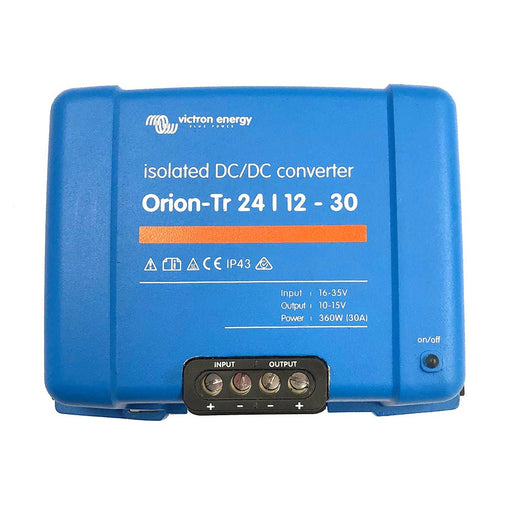 Victron Orion - TR DC - DC Converter - 24 VDC to 12 VDC - 30AMP Isolated - Off Grid Stores