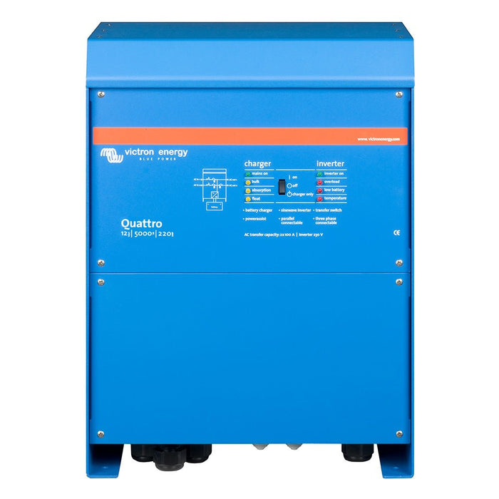 Victron Quattro 12/5000/220 - 100/100 120V VE.Bus (UL458) - Off Grid Stores