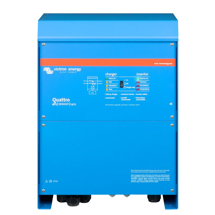 Victron Quattro 48/10000 140 - 100/100 120V VE.Bus 50/60Hz - Off Grid Stores