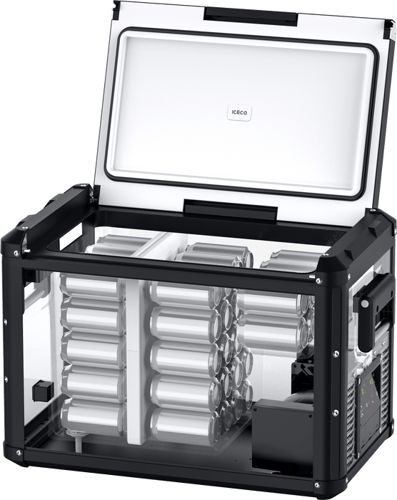 VL45ProD Dual Zone Portable Freezer - Black | ICECO - Off Grid Stores