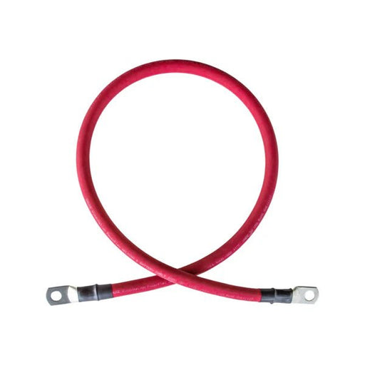 WindyNation 4/0 Gauge (AWG) Black and Red Pure Copper Battery Cable Wire with Lug Connector Ring Terminals - Off Grid Stores