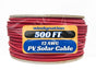 WindyNation 500 Foot Spool 12 Gauge 12 AWG Red Pure Copper Solar Panel Extension Cable Wire - Off Grid Stores