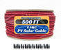 WindyNation 500 Foot Spool 8 Gauge 8 AWG Red Pure Copper Solar Panel Extension Cable Wire - Off Grid Stores