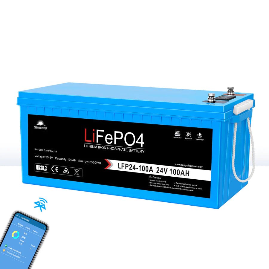 100Ah LiFePO4 Lithium Deep Cycle Battery - Connect In Series [10