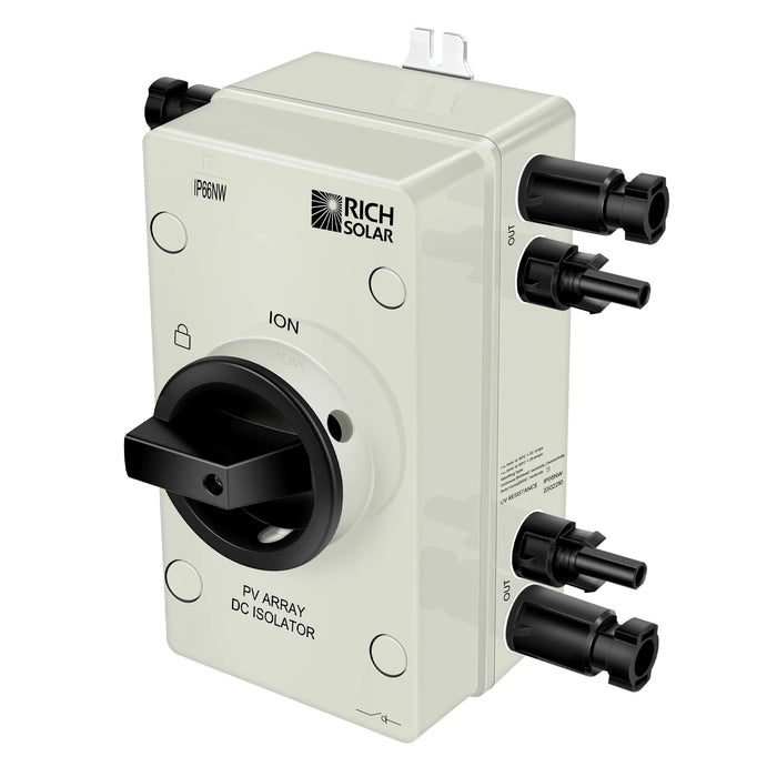 Rich Solar Solar PV DC Quick Disconnect Switch 1200V 32 Amps - Off Grid ...