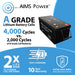 Aims Power Lithium Battery 12V 200Ah LiFePO4 Lithium Iron Phosphate with Bluetooth Monitoring - Off Grid Stores