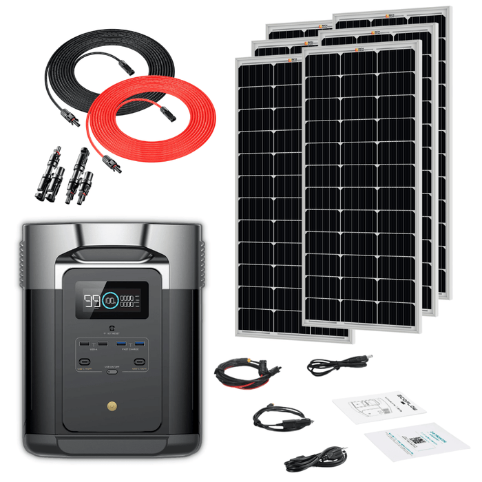 EcoFlow Delta Max 2000 Solar Kit with 220W Solar Panel – Renewable