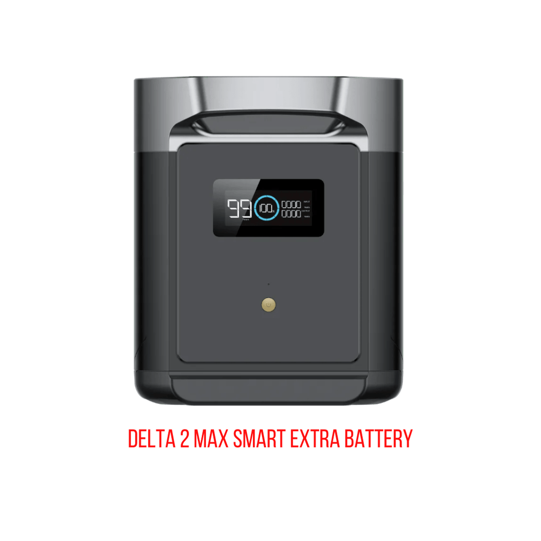 EcoFlow Delta 2 Max With 2 Extra Batteries 6144Wh 2400W LiFePO4 Solar ...