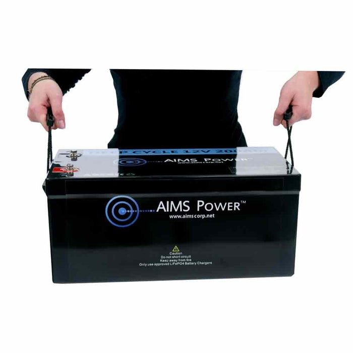 Aims Power Lithium Battery 12V 200Ah LiFePO4 Lithium Iron Phosphate with Bluetooth Monitoring - Off Grid Stores