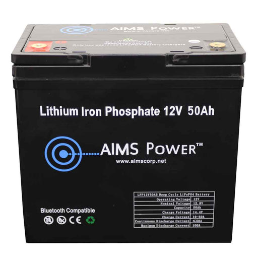 SunGoldPower 4 X 12V 100AH LIFEPO4 Deep Cycle Lithium Battery / Bluetooth  /Self-Heating / IP65 - Off Grid
