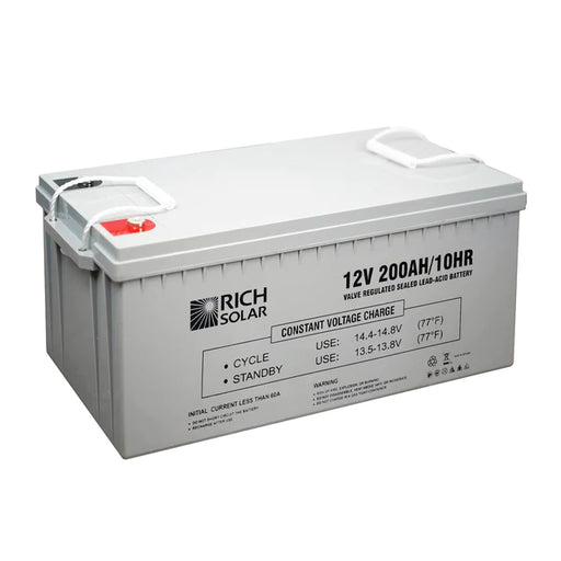 Rich Solar 12V 200Ah Deep Cycle AGM Battery - Off Grid Stores