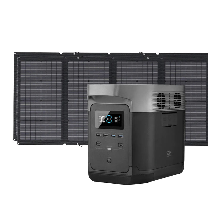 EcoFlow DELTA 1000 + 220W Portable Solar Panel - Off Grid Stores