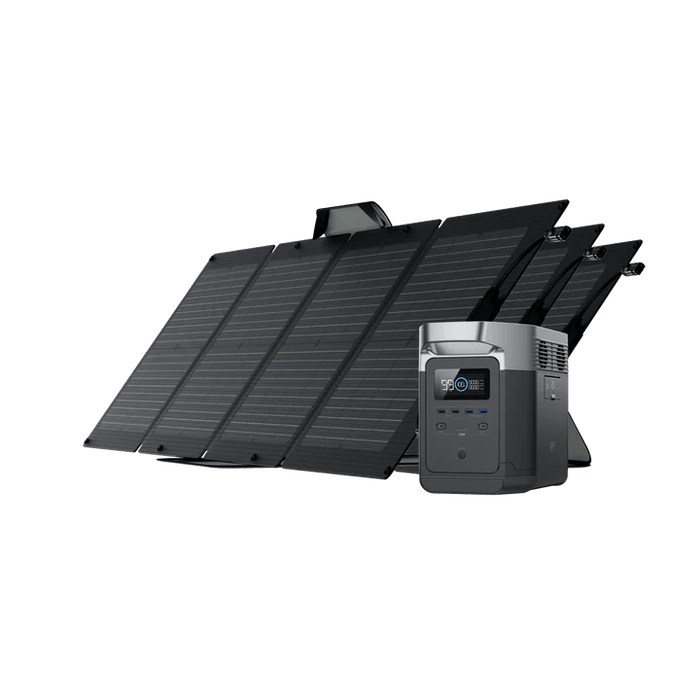 EcoFlow DELTA 1300 Power Station Solar Generator + 110W Solar Panel - Off Grid Stores