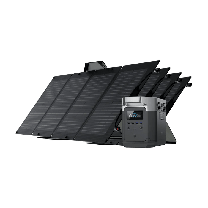 EcoFlow DELTA 1300 Power Station Solar Generator + 110W Solar Panel - Off Grid Stores
