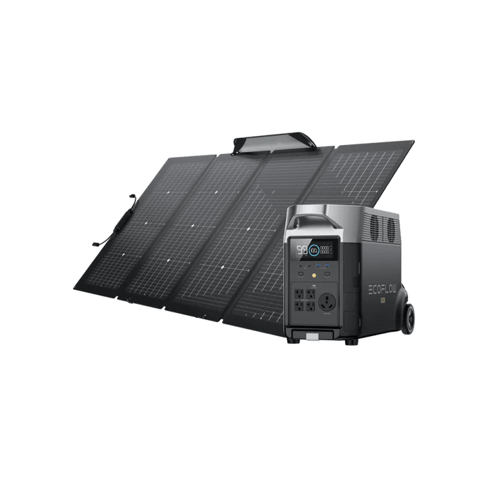 EcoFlow DELTA Pro + 220W Portable Solar Panel - Off Grid Stores