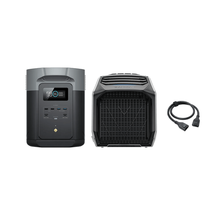 EcoFlow WAVE 2 Portable Air Conditioner + DELTA 2 Max Portable Power Station - Off Grid Stores