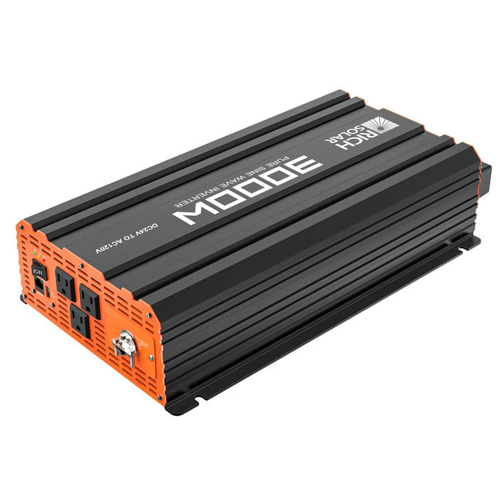Module Solar 3000 Rich Solar 3000 Watt 24 Volt Industrial Pure Sine Wave Inverter - Off ...